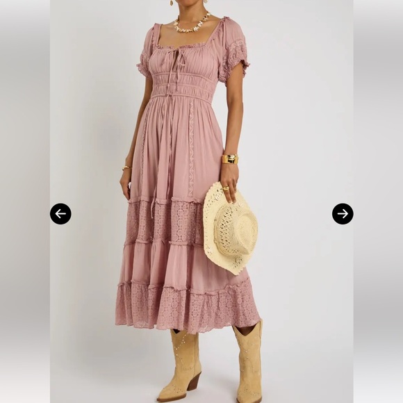 Free People Pink Maxi Dress - Picture 7 of 8